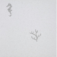 Стекло Bisazza The Crystal Collection Corals And Seahorses White 0.97x0.97
