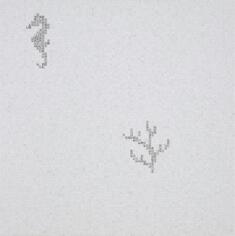 Стекло Bisazza The Crystal Collection Corals And Seahorses White 0.97x0.97