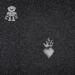 Стекло Bisazza The Crystal Collection Hearts And Robots Black 0.97x0.97