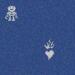 Стекло Bisazza The Crystal Collection Hearts And Robots Blue 0.97x0.97