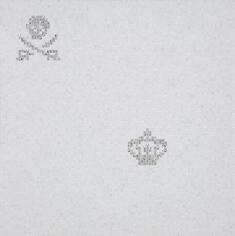 Стекло Bisazza The Crystal Collection Skulls And Crowns White 0.97x0.97