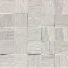 Керамогранит Casa Dolce Casa Wooden Tile Of Cdc White Mosaico 3D Inclinato 30x30