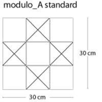 Керамогранит CE.SI Art Deco Stella Modulo A 30x30
