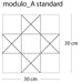Керамогранит CE.SI Art Deco Stella Modulo A 30x30