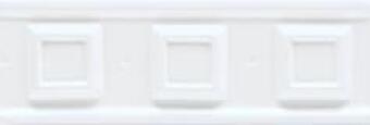 Керамика Ceramiche Grazia Boiserie Square Bianco Craquele 6.5x20