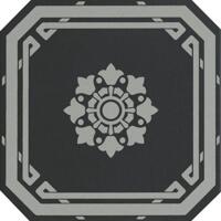 Керамогранит Ceramiche Grazia Old England Ottagono Black London 20x20