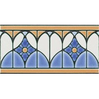 Керамика Ceramiche Grazia Venice Bordura Fenice Cobalt Craquele 10x20