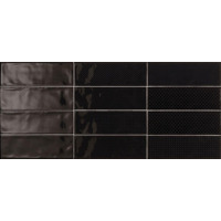 Керамика Cerdisa Brick Inspiration Black Pattern Gloss 10x30