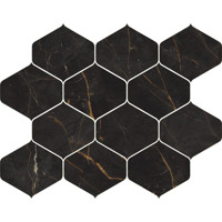 Керамогранит Cerdomus Galaxia Mosaico Ninfa Black Levigato 27.7x35