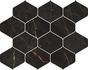 Керамогранит Cerdomus Galaxia Mosaico Ninfa Black Levigato 27.7x35