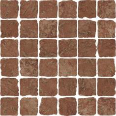Керамогранит Cerdomus Pietra Di Assisi Mosaico 4.7 Rosso 30x30