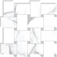 Керамогранит Cerdomus Statuario Bianco Contrasti con Tozzeti Piombo 30x30