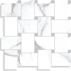 Керамогранит Cerdomus Statuario Bianco Contrasti Levigato con Tozzeti Piombo 30x30