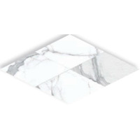 Керамогранит Cerdomus Statuario Bianco Rombi Bianco Mix 3D 15x30