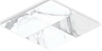 Керамогранит Cerdomus Statuario Bianco Rombi Bianco Mix 3D 15x30
