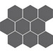 Керамогранит Cerrad Cambia Grafit Lappato Mosaic Heksagon 27.53x33.4