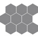 Керамогранит Cerrad Cambia Gris Lappato Mosaic Heksagon 27.53x33.4