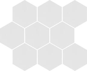Керамогранит Cerrad Cambia White Lappato Mosaic Heksagon 27.53x33.4