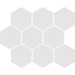 Керамогранит Cerrad Cambia White Lappato Mosaic Heksagon 27.53x33.4