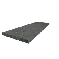 Керамогранит Coliseumgres Lugano Graphite Scalino Angolo Sx 33x90