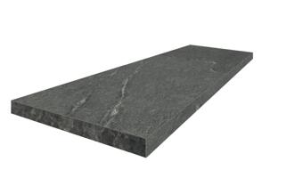 Керамогранит Coliseumgres Lugano Graphite Scalino Angolo Sx 33x90