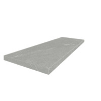 Керамогранит Coliseumgres Lugano Silver Scalino Angolo Sx 33x90