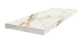 Керамогранит Coliseumgres Pompei White Scalino Angolare Dx 33x90