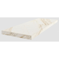Керамогранит Coliseumgres Trevi White Scalino Angolo Dx 33x90