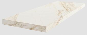 Керамогранит Coliseumgres Trevi White Scalino Angolo Dx 33x90