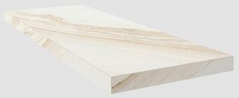 Керамогранит Coliseumgres Trevi White Scalino Angolo Sx 33x90
