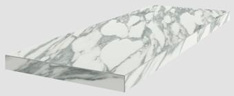 Керамогранит Coliseumgres Uffizi White Scalino Angolo Dx 33x90