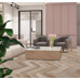 SPC ламинат Cronafloor Herringbone Дуб Лилль ZH-81110-8 - фото в интерьере