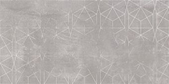 Керамогранит Плитка Cube Crush Grey Geo 60x120 (1,44 кв.м.)