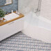 Decocer Ferrara WHITE 7,5x30 - фото в интерьере