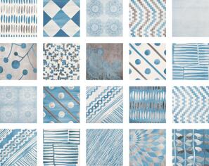 Керамика Del Conca Portland Blu Decor 20x20