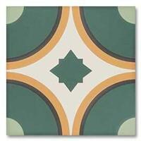 Керамогранит DNA Sync Circle Green 15x15