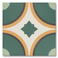 Керамогранит DNA Sync Circle Green 15x15