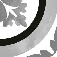 Керамогранит Dune Black And White Ornamental 20x20