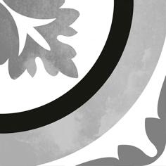 Керамогранит Dune Black And White Ornamental 20x20