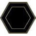 Керамогранит Dune Shapes 5 Hexaline Comb Black 21.5x25