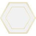 Керамогранит Dune Shapes 5 Hexaline Comb White 21.5x25