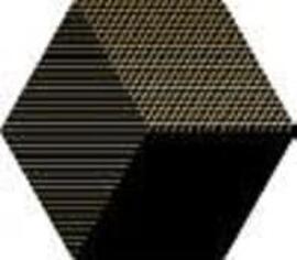 Керамогранит Dune Shapes 5 Hexaline Mix Black 21.5x25