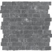 Керамогранит Emil Ceramica Chateau Mosaico Petite Mur Noir Naturale 30x30