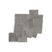Керамогранит Emil Ceramica Fabrika Mosaico Blokko Dark Grey Silktech 34.1x34.3