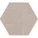 Керамогранит Emil Ceramica Sixty Esagona Timbro Fango Silktech 21x18.2