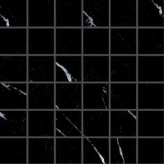 Керамогранит Emil Ceramica Tele Di Marmo Selection Mosaico 5x5 Nero Marquinia Full Lappato 30x30