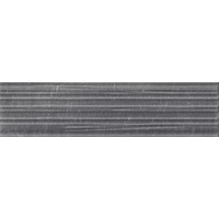 Керамогранит Emil Ceramica Tracce Decoro Rail 3D Dark Grey 15x60