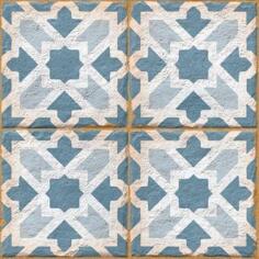 Керамогранит Ennface Pattern Morocco Azure 20x20