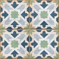 Керамогранит Ennface Pattern Morocco Cobalt 20x20