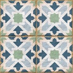 Керамогранит Ennface Pattern Morocco Cobalt 20x20